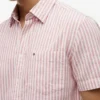 Chemise à rayures en mélange de lin, coupe classique Chemise à rayures en mélange de lin, coupe classique