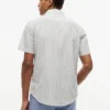 Chemise à rayures en mélange de lin, coupe classique Chemise à rayures en mélange de lin, coupe classique
