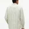 Chemise à rayures en mélange de lin, coupe classique Chemise à rayures en mélange de lin, coupe classique