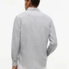 Chemise à rayures en mélange de lin, coupe classique Chemise à rayures en mélange de lin, coupe classique