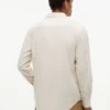 Chemise à rayures en mélange de lin, coupe classique Chemise à rayures en mélange de lin, coupe classique