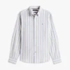 Chemise à rayures en mélange de lin, coupe classique Chemise à rayures en mélange de lin, coupe classique