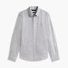 Chemise à rayures en mélange de lin, coupe classique Chemise à rayures en mélange de lin, coupe classique