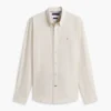 Chemise à rayures en mélange de lin, coupe classique Chemise à rayures en mélange de lin, coupe classique