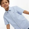 Chemise à rayures en seersucker pour enfant
