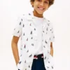 Chemise stretch pour enfant à motif voile