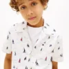 Chemise stretch pour enfant à motif voile