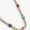 Collier bohème multicolore à perles Collier bohème multicolore à perles