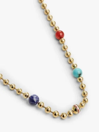 Collier bohème multicolore à perles