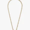 Collier à maillons en chaîne à rayures emblématiques Collier à maillons en chaîne à rayures emblématiques