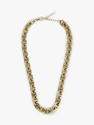 Collier à maillons marins plaqué or