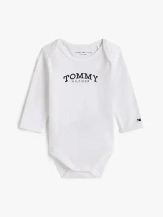 Combinaison à manches longues pour bébés avec logo monotype