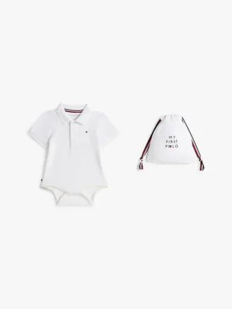 Combinaison polo pour bébés et sac cadeau