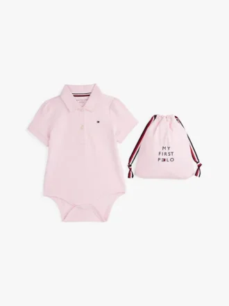Combinaison polo pour bébés et sac cadeau