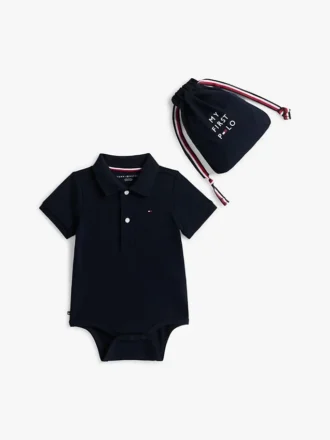 Combinaison polo pour bébés et sac cadeau