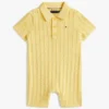 Combinaison-short en maille torsadée pour bébés