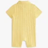Combinaison-short en maille torsadée pour bébés
