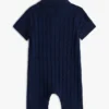 Combinaison-short en maille torsadée pour bébés