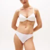 Culotte bikini taille basse à logo répété Culotte bikini taille basse à logo répété