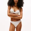 Culotte bikini taille basse à logo répété Culotte bikini taille basse à logo répété