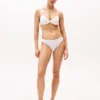 Culotte bikini taille basse à logo répété Culotte bikini taille basse à logo répété