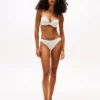 Culotte bikini taille basse à logo répété Culotte bikini taille basse à logo répété
