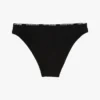 Culotte bikini taille basse à logo répété Culotte bikini taille basse à logo répété