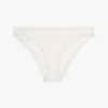 Culotte bikini taille basse à logo répété Culotte bikini taille basse à logo répété