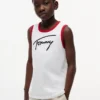 Débardeur pour enfant avec logo Tommy en lettres cursives