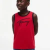Débardeur pour enfant avec logo Tommy en lettres cursives