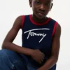 Débardeur pour enfant avec logo Tommy en lettres cursives