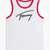 Débardeur pour enfant avec logo Tommy en lettres cursives