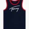Débardeur pour enfant avec logo Tommy en lettres cursives