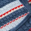 Débardeur rayé en maille torsadée