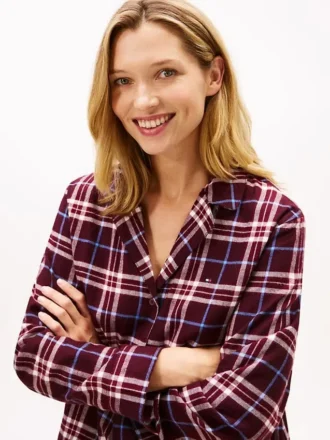 Ensemble de nuit chemise et pantalon en flanelle