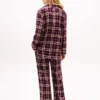 Ensemble de nuit chemise et pantalon en flanelle Ensemble de nuit chemise et pantalon en flanelle
