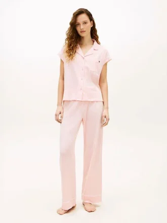 Ensemble de nuit chemise à manches courtes et pantalon