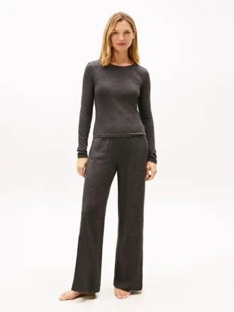 Ensemble de nuit à manches longues et pantalon Shimmer