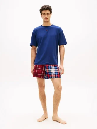 Ensemble de pyjama t-shirt et short tissé