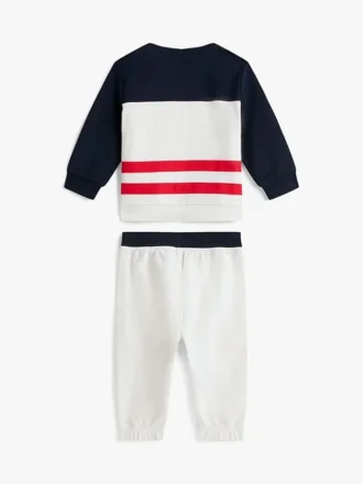 Ensemble haut et pantalon de jogging color block pour bébés