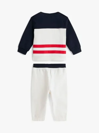 Ensemble haut et pantalon de jogging color block pour bébés