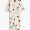 Ensemble haut et pantalon pour bébés avec motif drapeau de voile