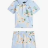 Ensemble polo et shorts à imprimé floral pour bébés