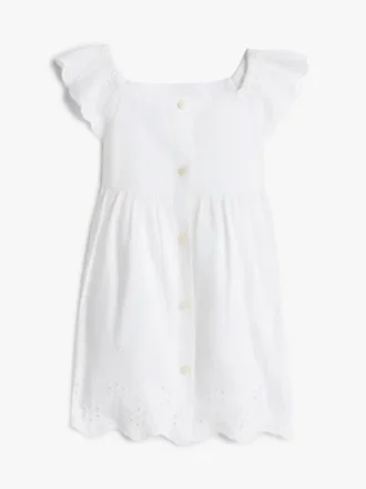 Ensemble robe à œillets brodés pour bébés
