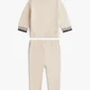 Ensemble sweat-shirt et pantalon de jogging pour bébés avec logo