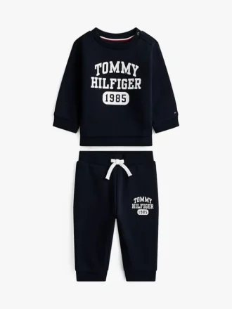 Ensemble sweat-shirt et pantalon à logo pour bébés Ensemble sweat-shirt et pantalon à logo pour bébés