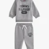 Ensemble sweat-shirt et pantalon à logo pour bébés