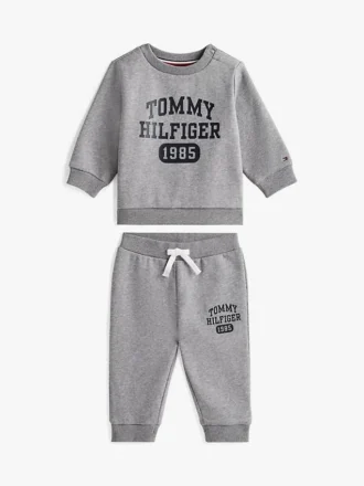 Ensemble sweat-shirt et pantalon à logo pour bébés