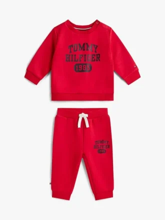 Ensemble sweat-shirt et pantalon à logo pour bébés Ensemble sweat-shirt et pantalon à logo pour bébés