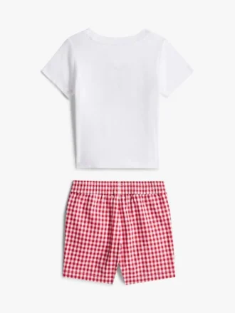 Ensemble t-shirt et shorts à monogramme pour bébés Ensemble t-shirt et shorts à monogramme pour bébés